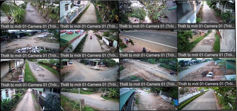 Các mắt camera đã được lắp đặt