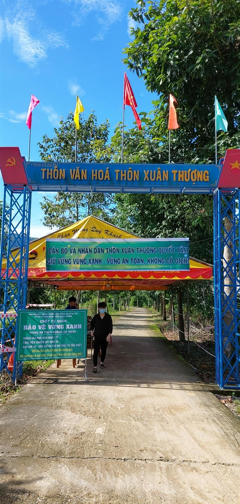 Chốt tự quản bảo vệ “Vùng xanh’ Thôn Xuân Thượng xã Đạ Pal