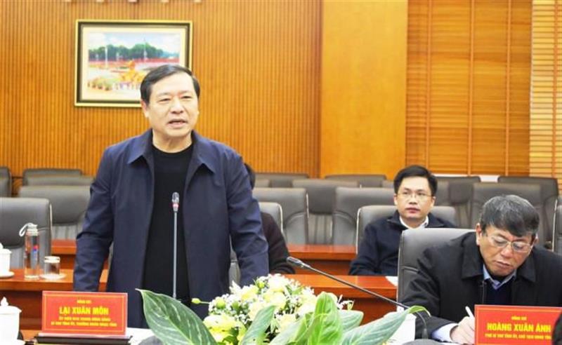 Ông Lại Xuân Môn, Bí thư Tỉnh ủy Cao Bằng chia sẻ kinh nghiệm của Cao Bằng trong việc triển khai cao tốc Đồng Đăng - Trà Lĩnh