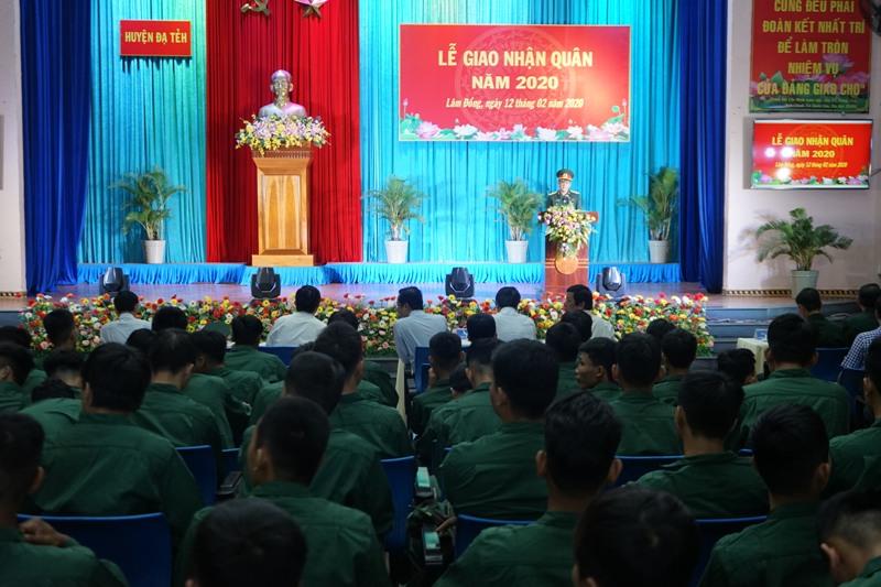 Lễ giao nhận quân tại huyện Đạ Tẻh