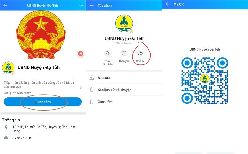 Trang Zalo tiếp nhận phản ánh, kiến nghị của nhân dân của UBND huyện Đạ Tẻh