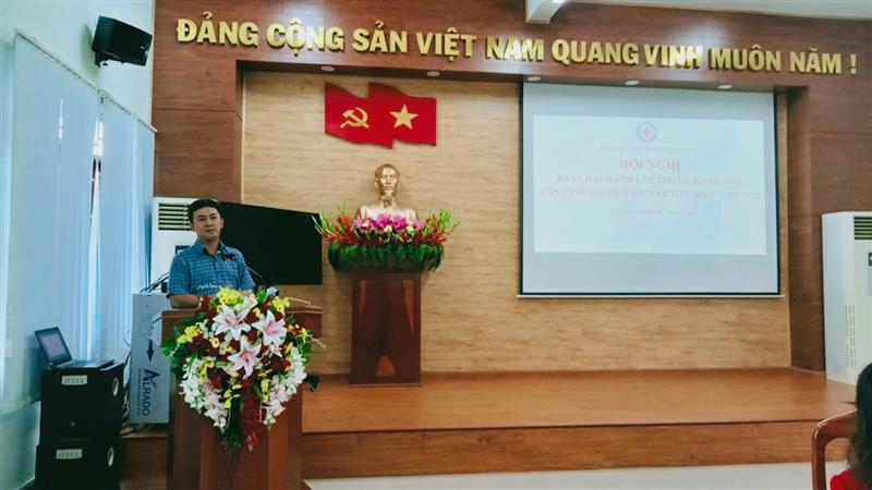 Đ/c Phan Đức Thái - Phó Bí thư Thường trực Huyện ủy phát biểu chỉ đạo tại hội nghị