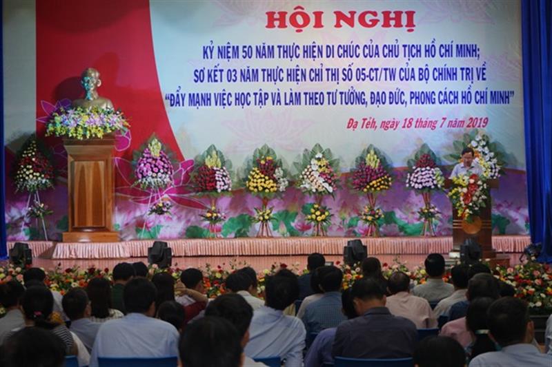 Hội nghị sơ kết 3 năm CT 05 và kỷ niệm 50 năm thực hiện Di chúc của Chủ tịch Hồ Chí Minh