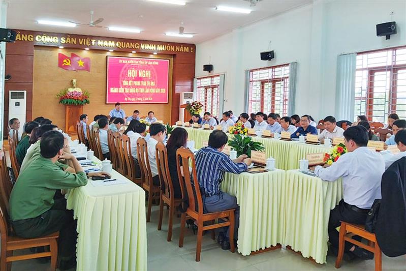 Hằng năm, Đảng bộ huyện Đạ Tẻh tổ chức tổng kết phong trào thi đua ngành kiểm tra nhằm đánh giá, rút kinh nghiệm. (Ảnh chụp vào tháng 12/2020)