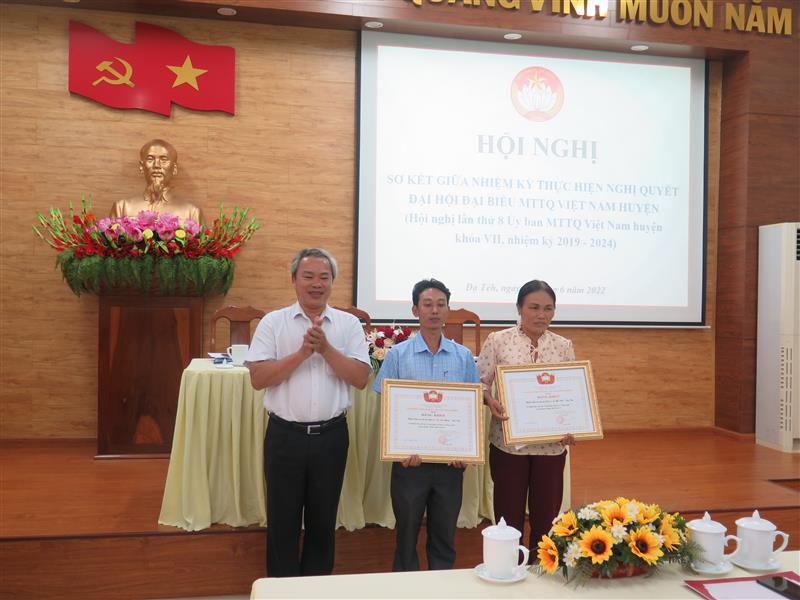 Khen thưởng của UB MTTQ Việt Nam tỉnh Lâm Đồng
